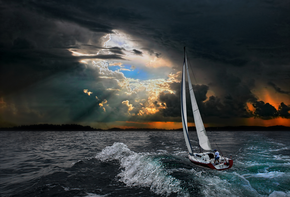 bad weather conditions on boat